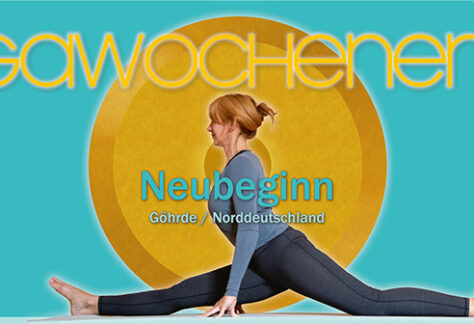 Flyer Yogawochenende in Norddeutschland mit Freda